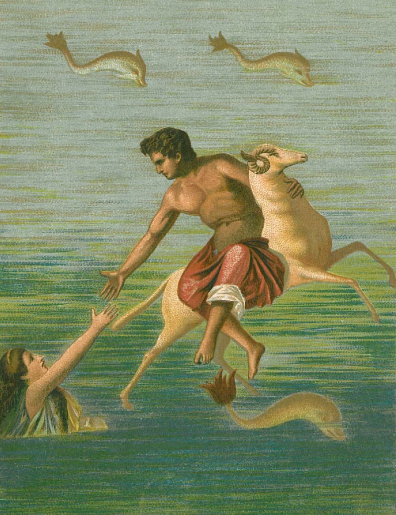 Frixos a Hellé (nástěnná malba z Pompejí)